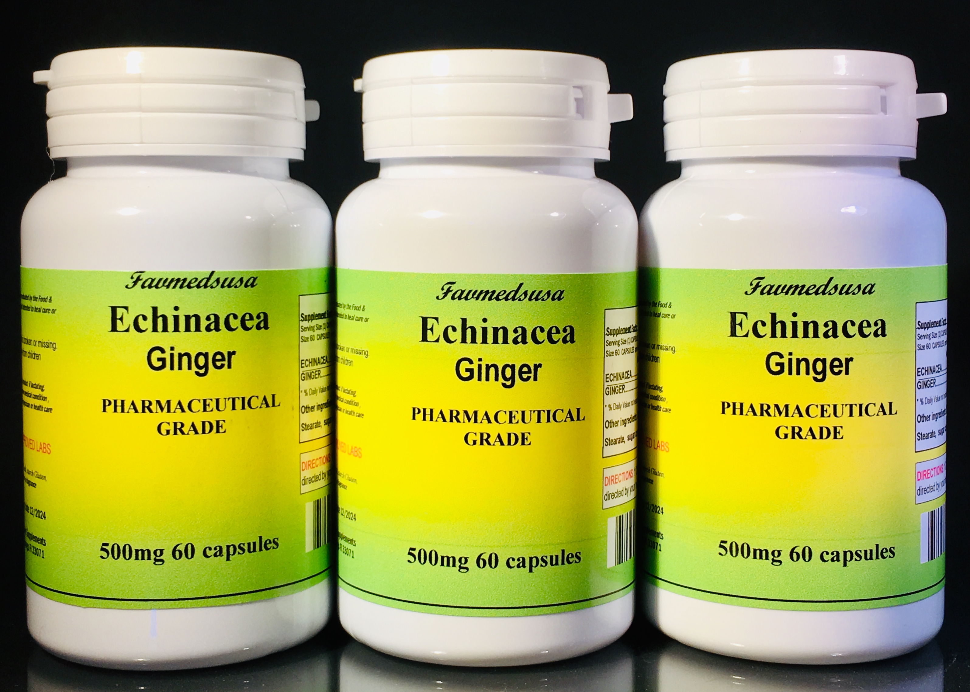 Echinacea Ginger - 180 (3x60) capsules